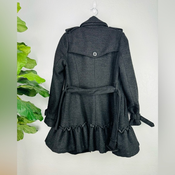 BB DAKOTA Black Sparkle Princess Fit & Flare Black Peacoat - Picture 10 of 10